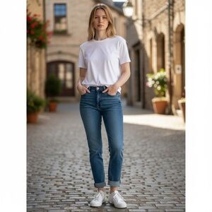 Kut from the Kloth Dark Blue Ankle Jeans